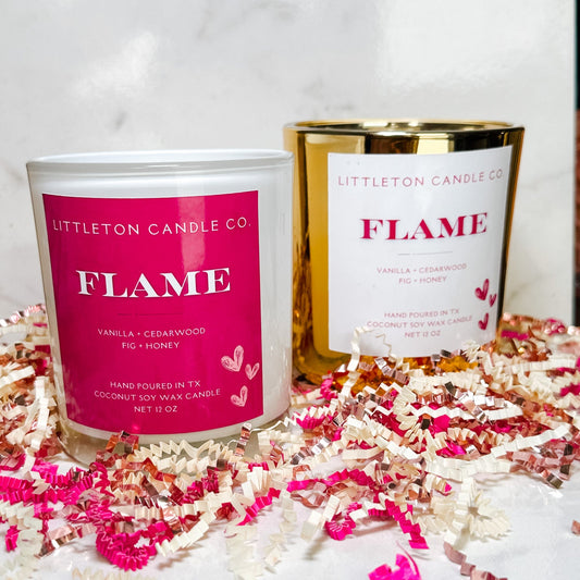 Flame Valentines Candles